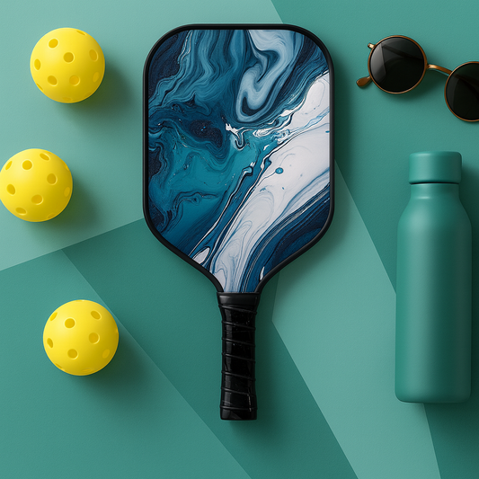 Dinksy Wavy Ocean Blue Pickleball Paddle