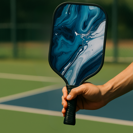 Dinksy Wavy Ocean Blue Pickleball Paddle